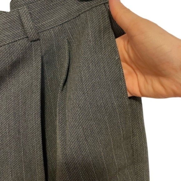Worthington Size 14 Granite Gray Striped Business Slacks - Picture 2 of 6